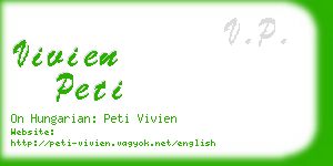 vivien peti business card